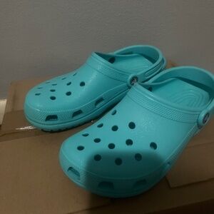 Aqua teal Crocs
